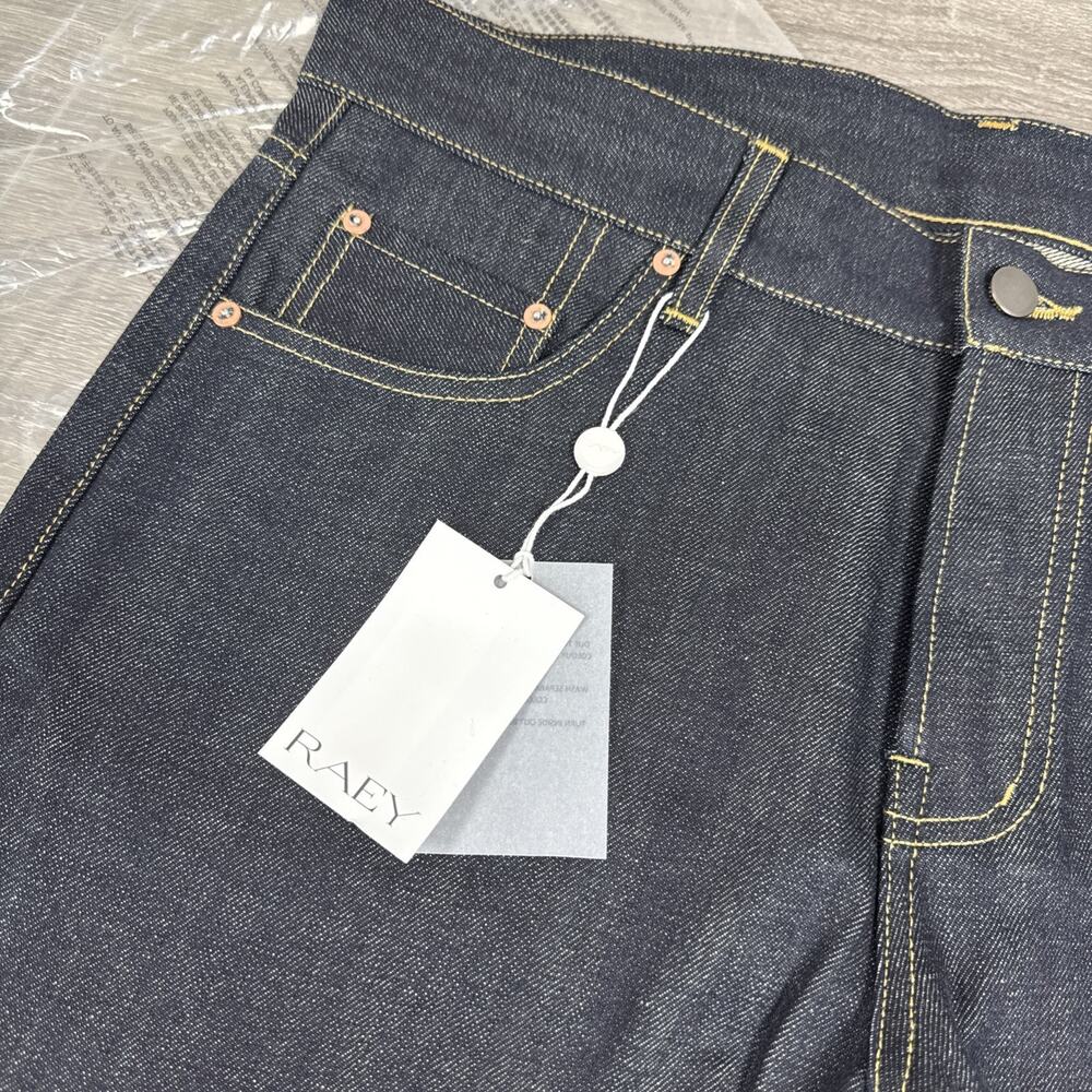 RAEY Selvedge Indigo Cotton Tapered Jeans Size 30